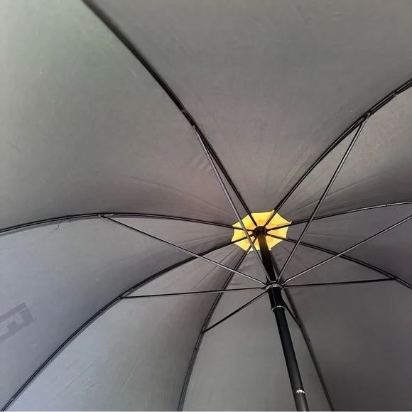 Fendi Parfumes Gold & Black Vintage Large Rain Umbrella - Picture 11 of 17